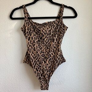 SKIMS Fits Everybody Square Neck Bodysuit – Sienna Jaguar (S) NWOT